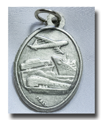 (image for) Medal - St. Christopher - Antique silver - 719