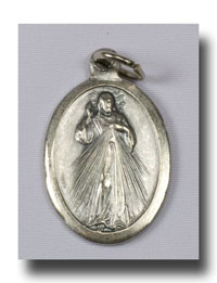 Medal - Divine Mercy - Antique silver - 720