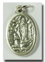(image for) Medal - St. Gerard and O.L.Fatima - Ant. silver-tone - 721