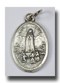 (image for) Medal - Our Lady of Fatima - Antique silver - 727