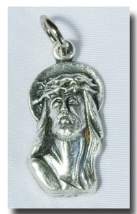 Medal - Ecce Homo - Antique silvertone - 7717