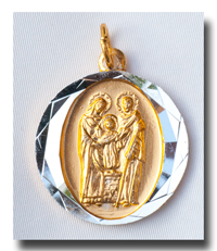 (image for) Medal - Holy Family - Gilt/aluminium - 7720