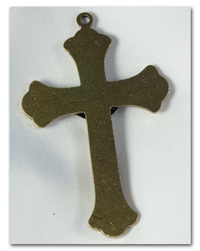 Solid Filigree Crucifix - Antique Brass - ABR3312