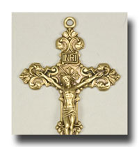 Filigree Crucifix - Antique Brass - ABR3315