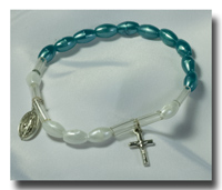 (image for) Bracelet kits - Adult - Teal and White