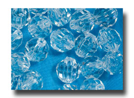 (image for) Facet beads - 8mm Crystal clear - F8100