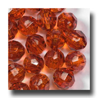 Facet beads - 8mm Rootbeer - F8148