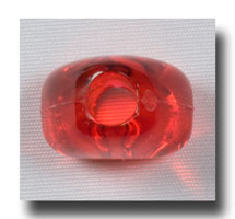 Heart beads, 10mm Red - MHx10