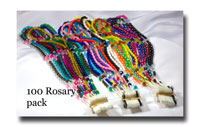 Mission Rosaries, 100 pre-made - MIS8