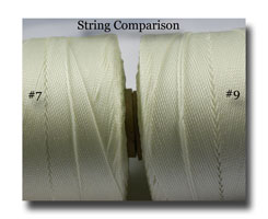 String - #9 Bonded, White - MS9