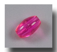 (image for) Plastic Oval, 9mm Transparent Hot Pink - V8167