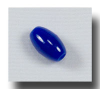 Plastic Oval beads, 9mm Opaque Royal Blue - V8233