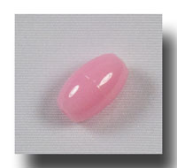 Plastic Oval beads, 9mm Opaque Light Pink - V8260