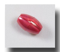 (image for) Plastic Oval beads, 9mm Pearl Red - V8307