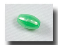 Plastic Oval beads, 9mm Pearl Light Green - V8350