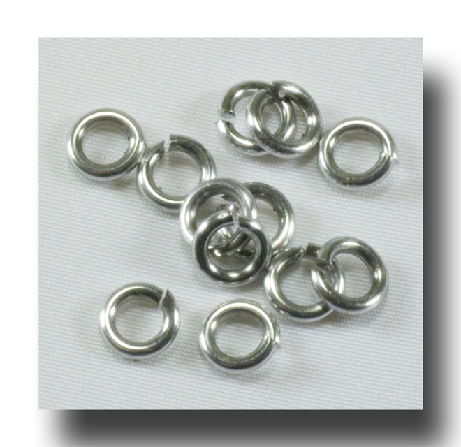 (image for) Jump Rings - Small - Silvetone - 142-18