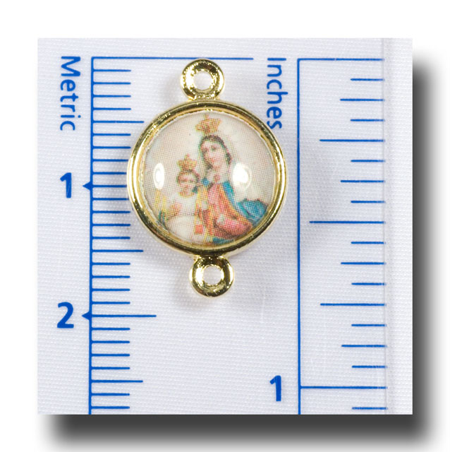 (image for) O.L.Mt.Carmel and St.Therese-Connector-Colour/Gilt-168 - Click Image to Close