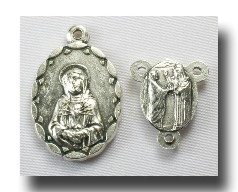 (image for) Seven Sorrows set, Antique silver - 221