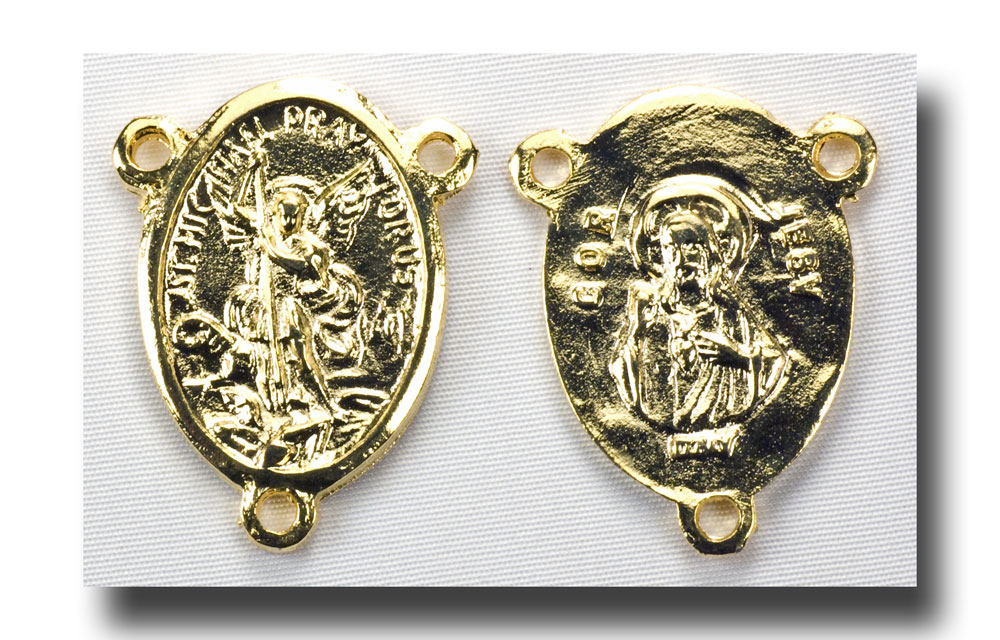(image for) St. Michael the Archangel - Gilt (gold-tone) - 2221 - Click Image to Close