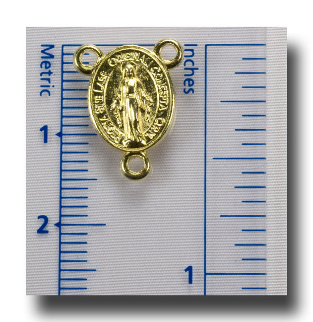 Modal Additional Images for Tiny Miraculous medal centre - Gilt (gold-tone) - 238