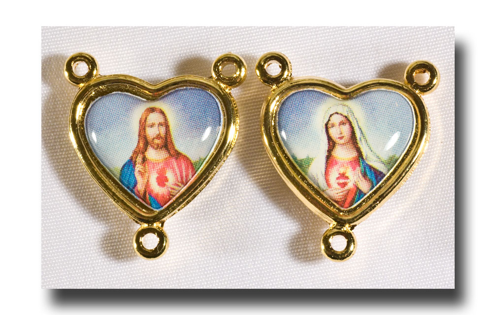 (image for) Sacred and Immaculate Hearts - Colour/Gilt - 293
