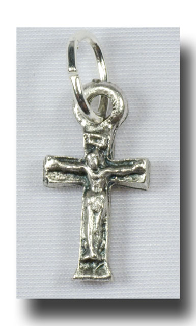 (image for) Extra small Crucifix - Antique silver - 339 - Click Image to Close
