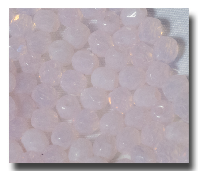 Modal Additional Images for Facet Glass beads, 4mm - Pink Opal (Oct.) - 6083