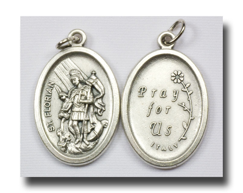 (image for) Medal - St. Florian - Antique silver - 795
