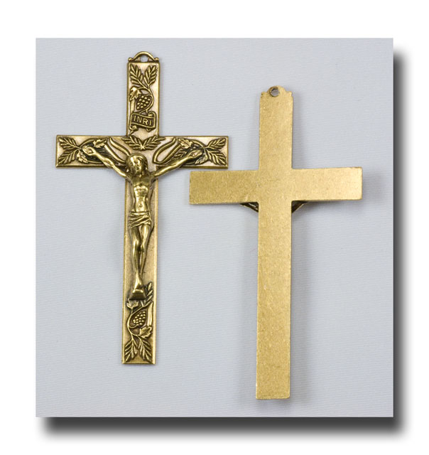Modal Additional Images for Narrow Grapes crucifix - Antique brass - ABR394