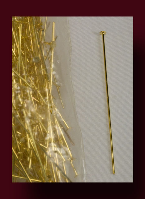(image for) Head Pins - 2 inch Gilt (gold-tone)