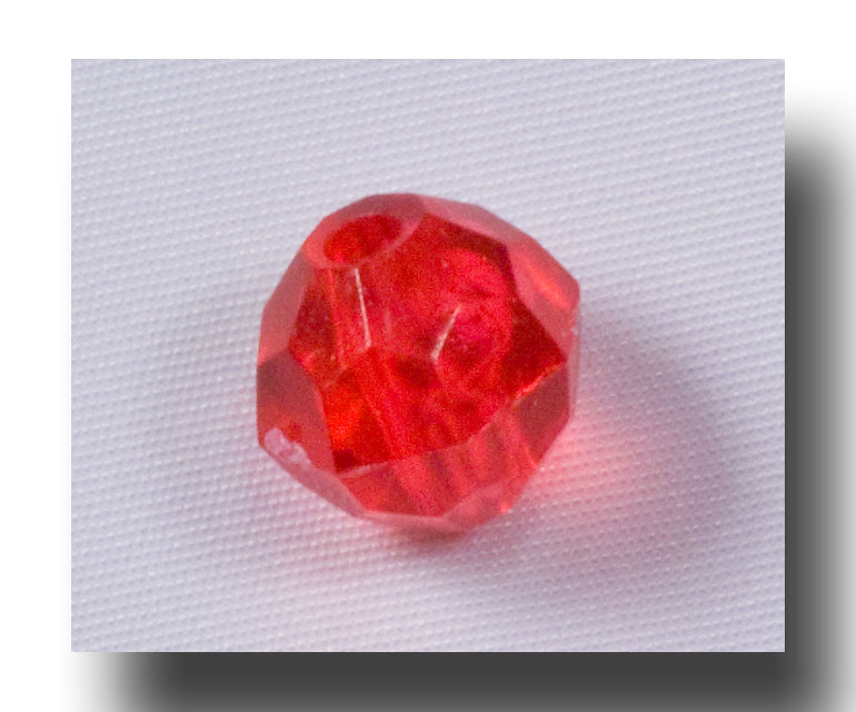 (image for) Facet beads - 8mm Ruby Red - F8107