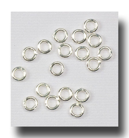 Bead Rings - Silver plate - 130