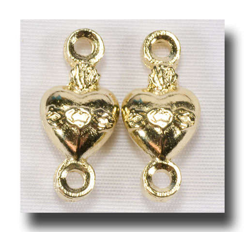 (image for) Thorned Heart Connector - Gilt (gold-tone) - 170