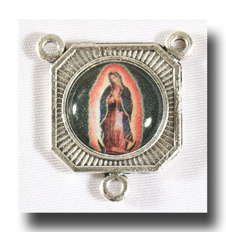 O.L. of Guadalupe - Colour picture/Antique silver - 228e