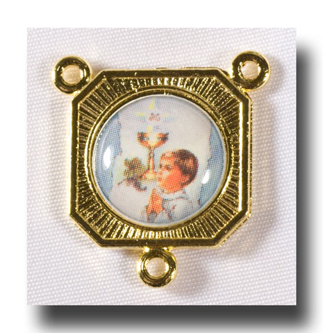 First Communion Boy - Colour picture/Gilt (gold-tone) - 275j