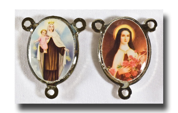 O.L. of Mount Carmel and St.Therese - Colour/silver-tone - 276f