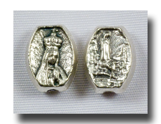Metal beads - Our Lady of Fatima, 8mm - 540