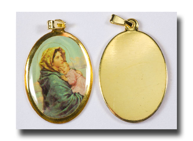 (image for) Medal - Our Lady of the Streets, colour/gilt - 772