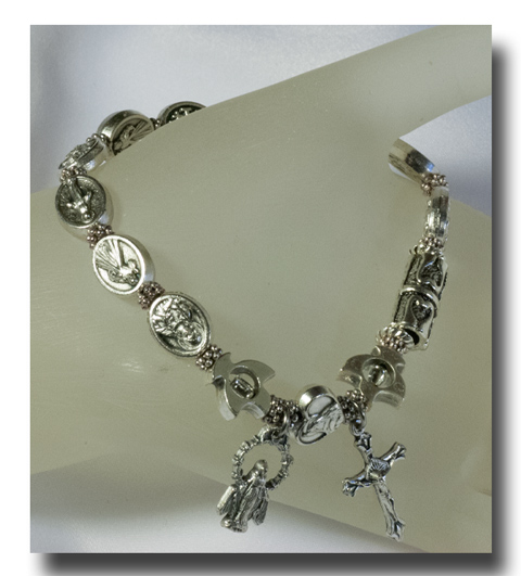 (image for) Metal bead one decade bracelet - R1D7
